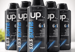 Shampoo 6 en 1 para perros y gatos UP CLEAN 750ml. Acondiciona, Nutre, da Brillo
