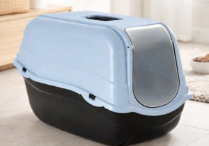 Arenero sanitario cerrado EcoLine Romeo 57x39x41cm. (Azul)