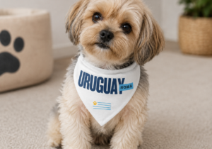Bandana Mundialista. Edición especial La Celeste. Diseño "Uruguay Nomá"